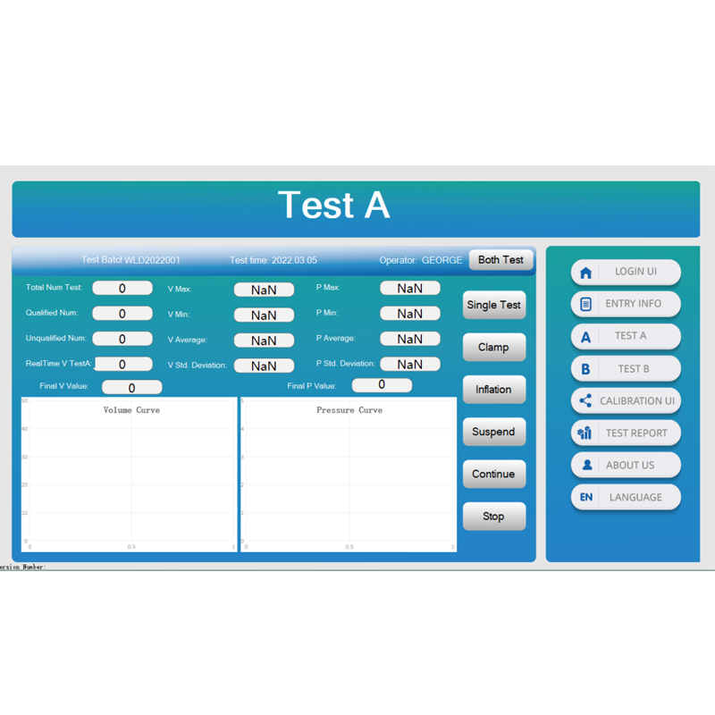 Máy kiểm tra thể tích và áp suất của bao cao su