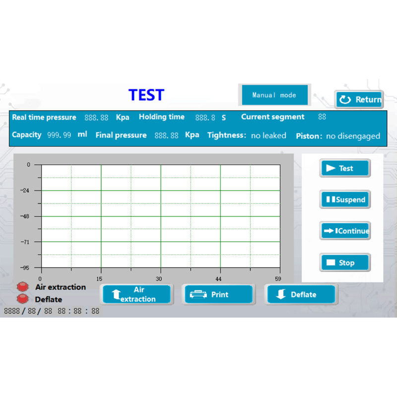 Máy kiểm tra rò rỉ không khí ống tiêm y tế | Máy kiểm tra độ kín áp suất âm theo ISO 7886-1
